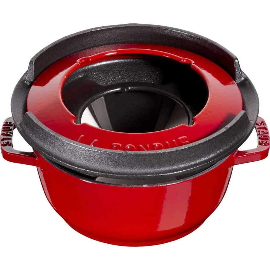 STAUB Rinkinys do fondue 16 cm, raudona – 4
