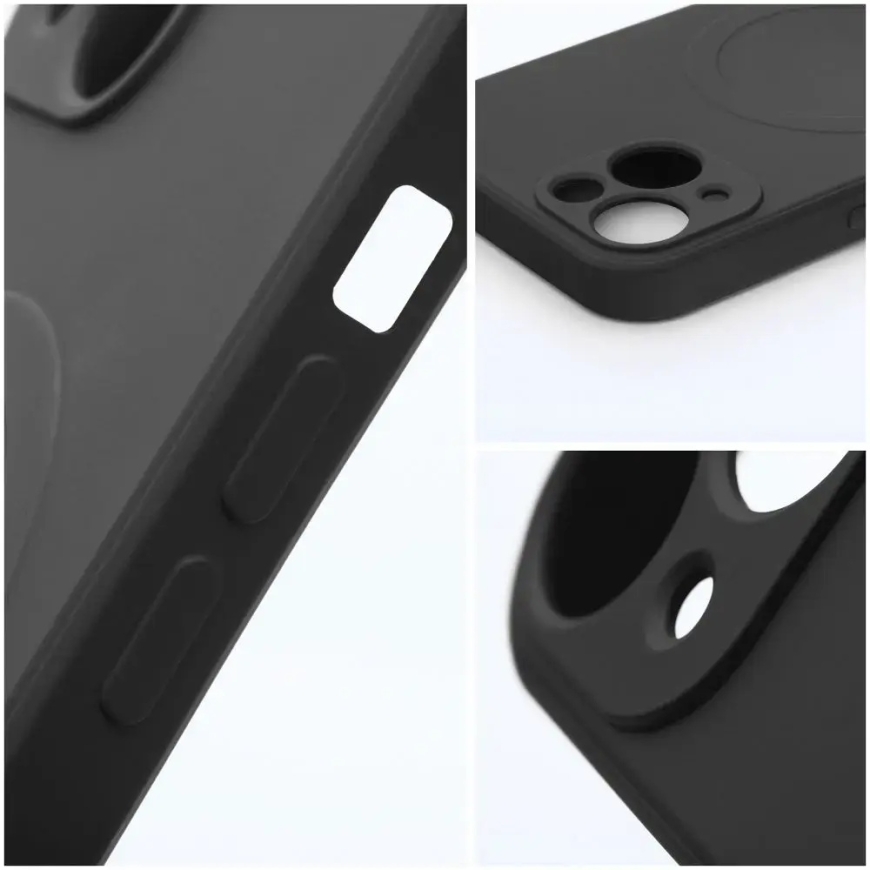 Silicone Mag Cover чехол с поддержкой MagSafe для телефона iPhone 16 Pro Max чёрный – 2