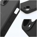 Silicone Mag Cover telefono dėklas su MagSafe palaikymu iPhone 16 Pro Max juodas