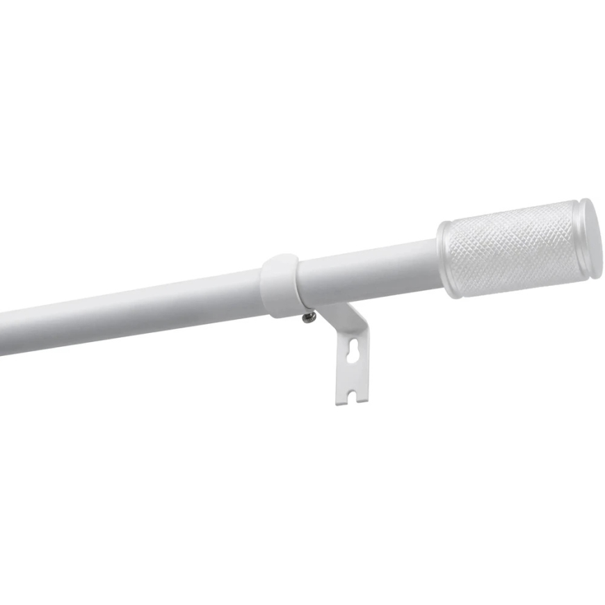 Decastyl Vieno bėgelio ištraukiamas karnizas FI 19 MM GAMA Baltas 140-220 CM KOWALSKI
