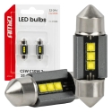 LED bulbs CANBUS 31mm 2525 3SMD White 12/24V AMIO-05006