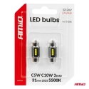 LED-lamput CANBUS 31mm 2525 3SMD Valkoinen 12/24V AMIO-05006