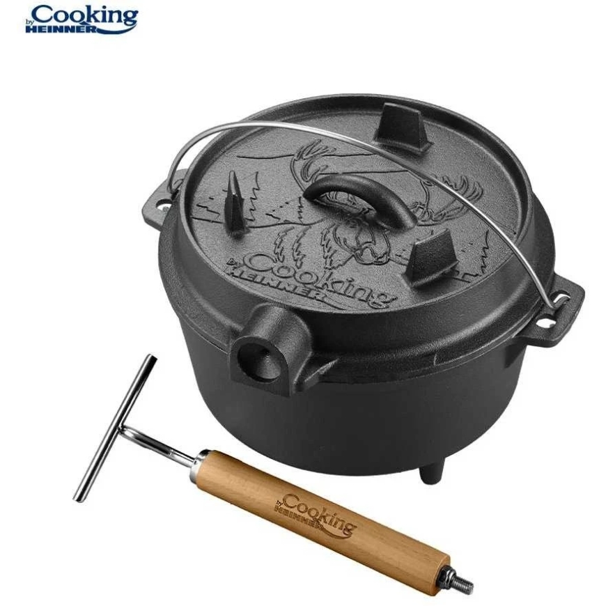 Gryno ketaus virdulys su dangčiu, 25 cm skersmens, 4 l, natūralus, „Cooking by Heinner“ – 2