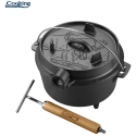 Cast Iron Kettle with Lid, 25 cm Diameter, 4 L, Natural, "Cooking by Heinner" Cast Iron Kettle with Lid, 25 cm Diameter, 4 L, Natural, "Cooking by Heinner"