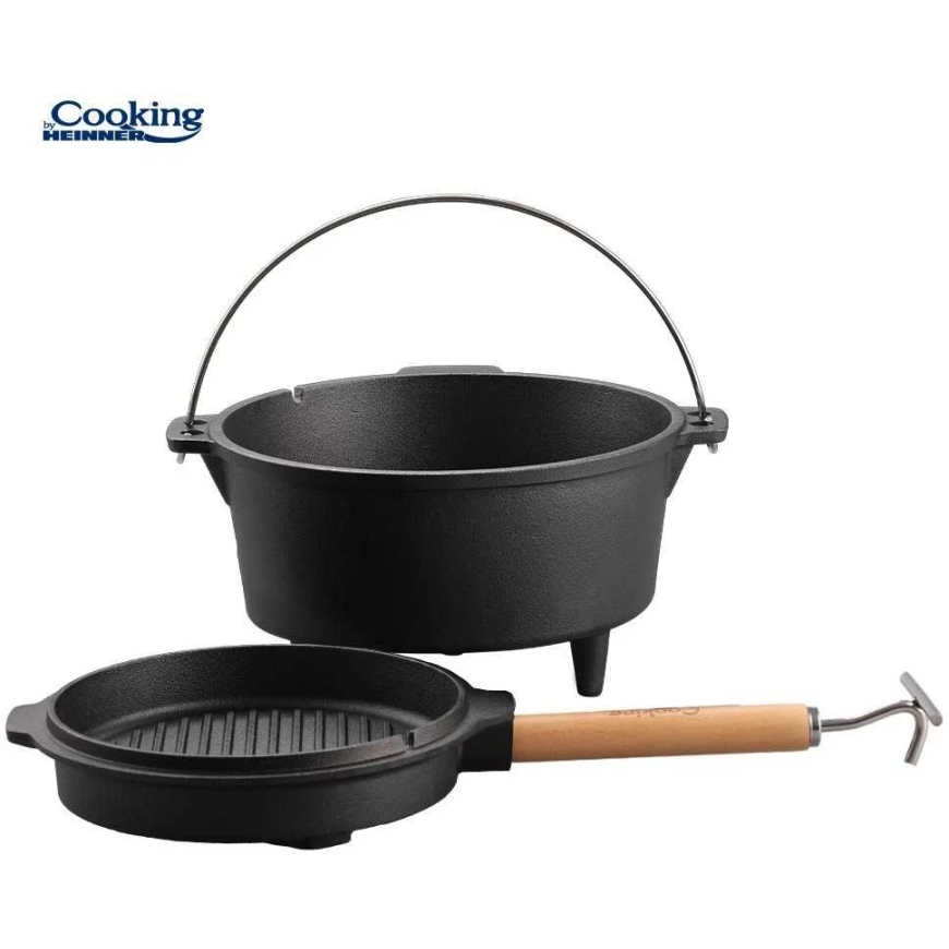 Gryno ketaus virdulys su dangčiu, 25 cm skersmens, 4 l, natūralus, „Cooking by Heinner“ – 3