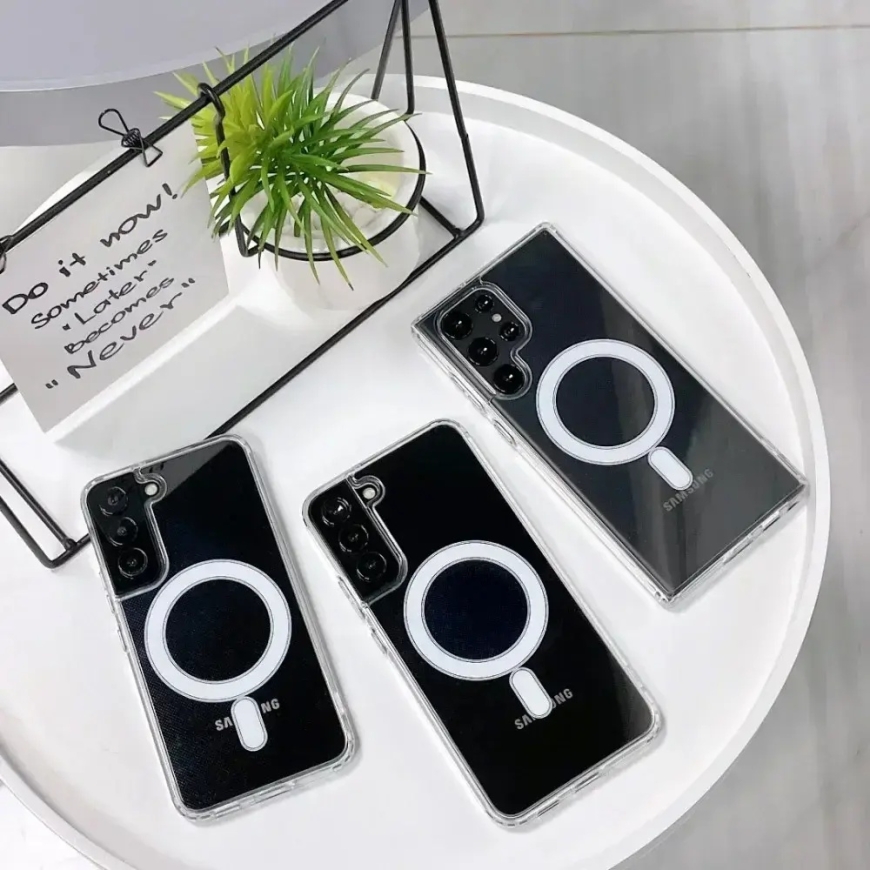 Skaidrus akrilo Magsafe dėklas Samsung Galaxy S25 Ultra – 5