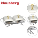 Toidu soojendaja, klaas + roostevaba teras, 2 x 1,5 l, Klausberg, kb-7922 Toidu soojendaja, klaas + roostevaba teras, 2 x 1,5 l, Klausberg, kb-7922