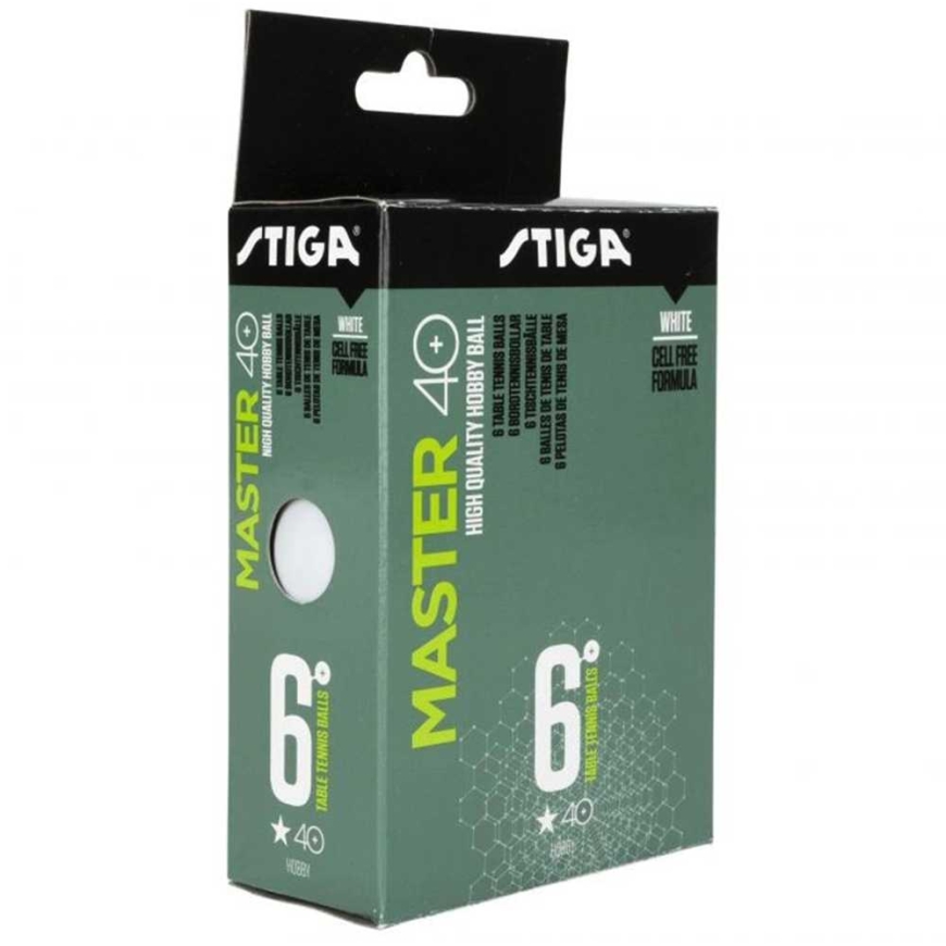 Stiga Master lauatennisepallid* valged 6 tk. – 3