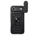 Slide Camera Armor maciņš telefonam iPhone 17 Air melns Slide Camera Armor maciņš telefonam iPhone 17 Air melns