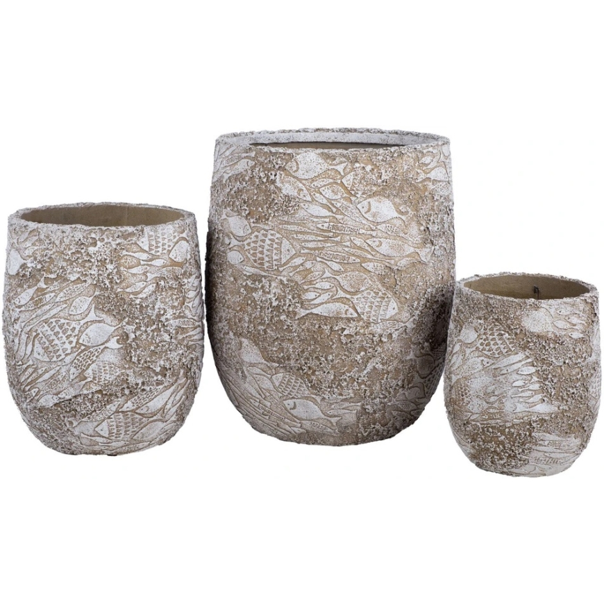 Home4You Ziedu pods "SUNNY CORAL", D42 x H50 cm, smilšu krāsā – 3