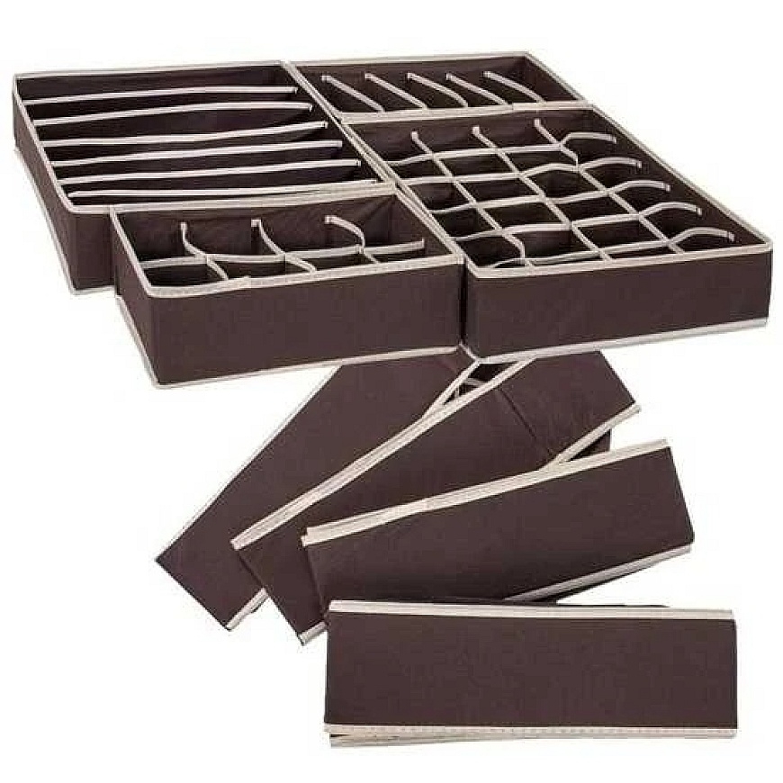 OEM Apakšveļu organizators - 11 nodalījumi - Atvilktņu ieliktnis - Salokāms - Audums