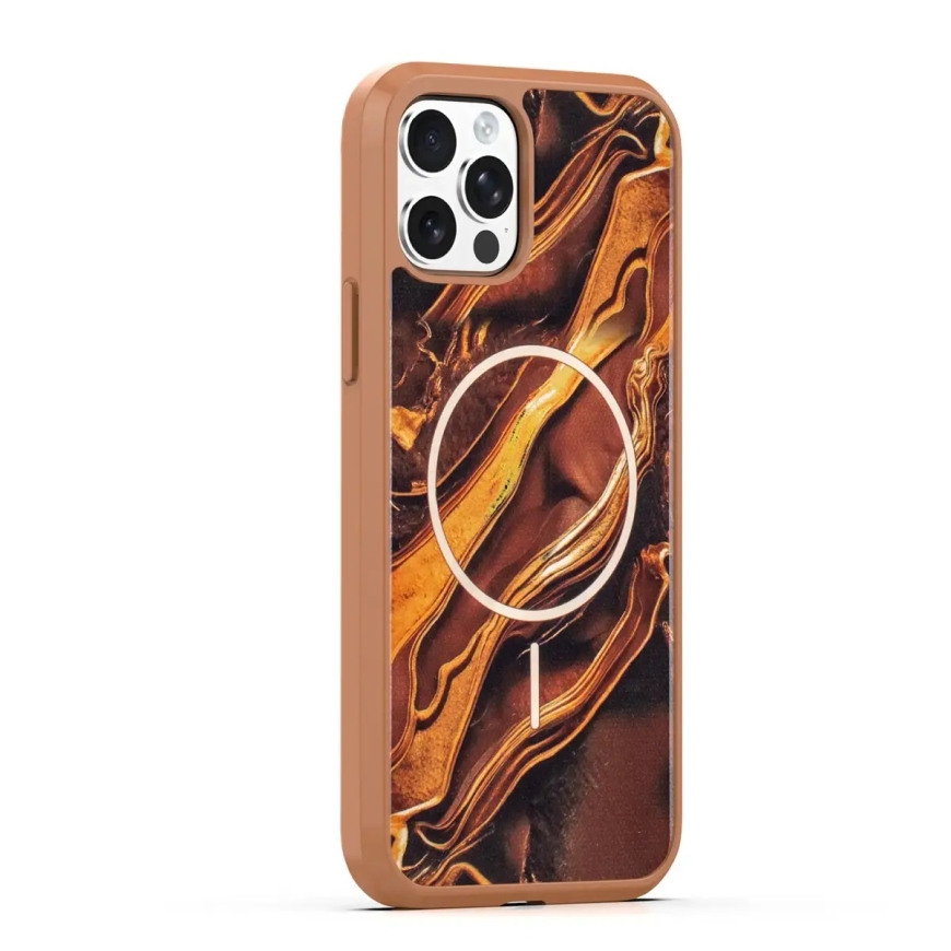 Чехол Golden Autumn для iPhone 12 / 12 Pro 6,1" коричневый – 2