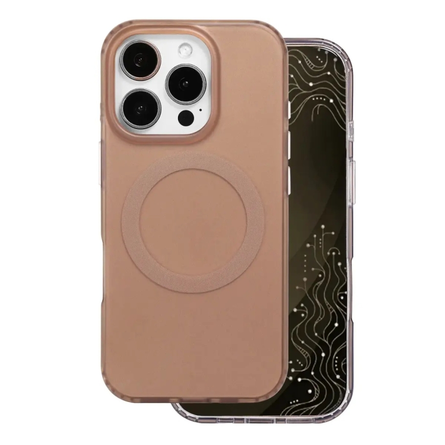 Tecto Shield Mistiq Mag vāciņš iPhone 16 Pro 6,3" brūns – 2
