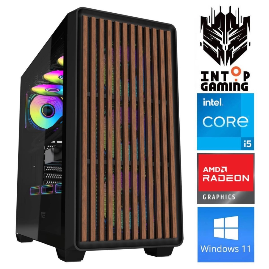 INTOP i5-14400F 32GB DDR5 1TB SSD M.2 NVME RX9060XT 16GB WIN11Pro