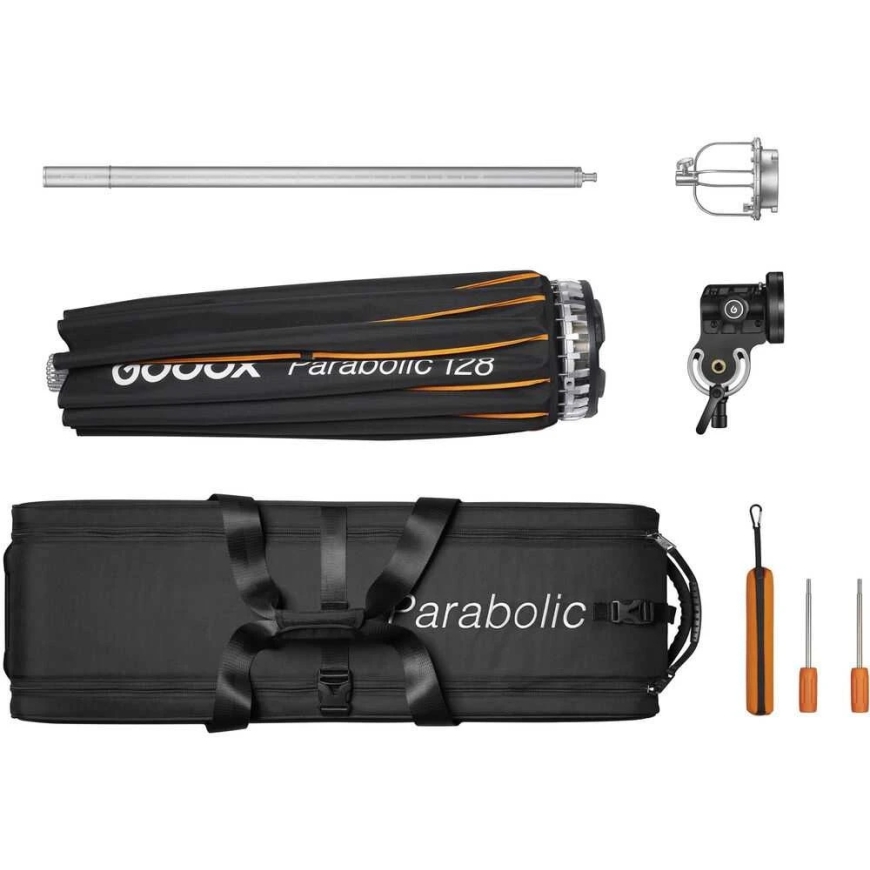 Lighting Modifier - Godox Parabolic Reflector Zoom Box P128Kit, Adjustable Focus, Stable Mounting – 5