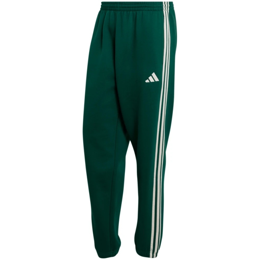 Vyriškos kelnės adidas Essentials 3-Stripes Fleece Tapered Cuffed žalios KY4129 (M) – 2