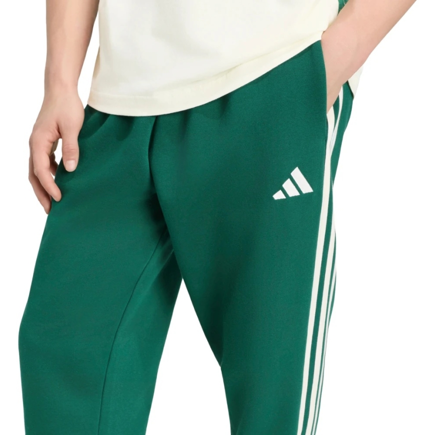 Мужские брюки adidas Essentials 3-Stripes Fleece Tapered Cuffed зелёные KY4129 (M) – 4