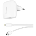 Belkin USB-C Home Charger & C-LTG Cable, 18 W, 1.2m, White Belkin USB-C Home Charger & C-LTG Cable, 18 W, 1.2m, White