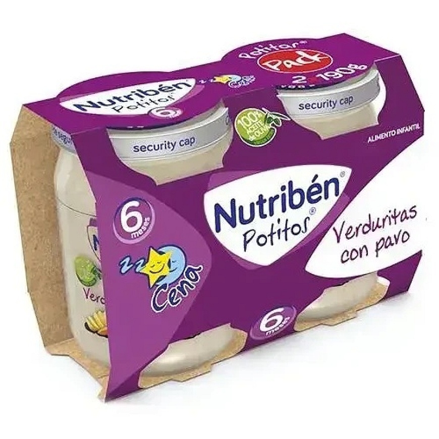 Nutriben Vegetables with Turkey 2x 190g – 2