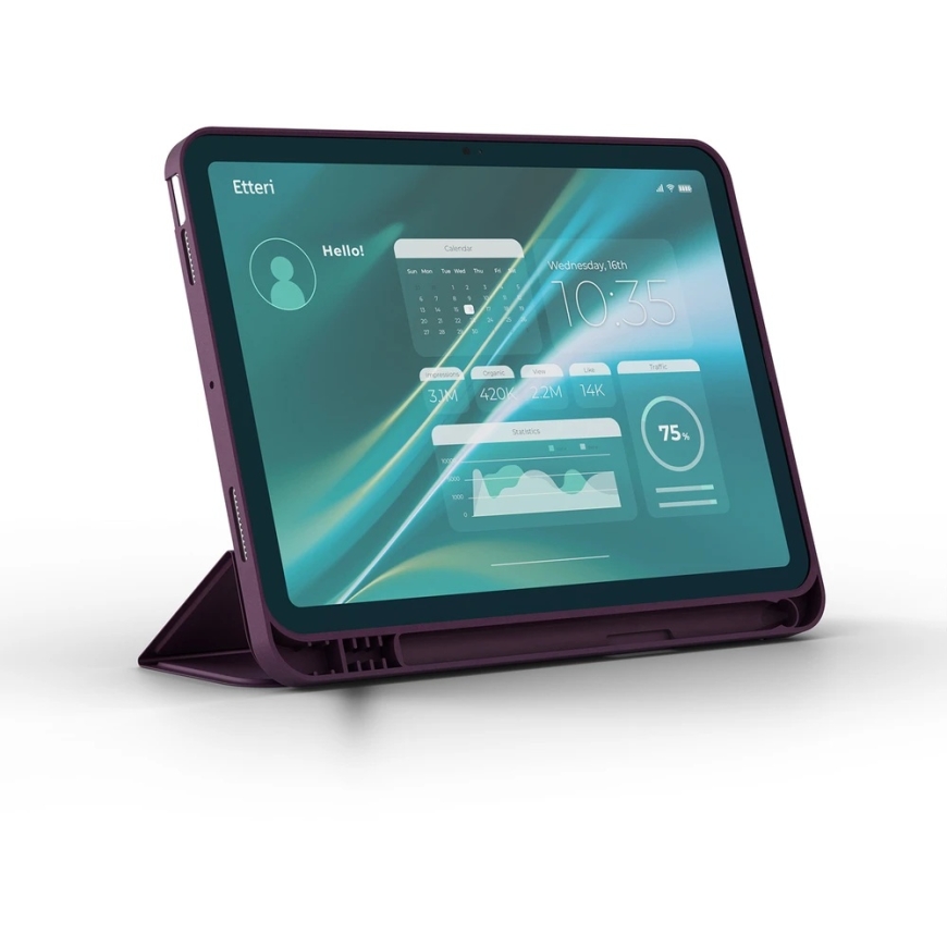 TelForceone Etteri vāciņš Apple iPad 10 2022 10.9'' / iPad 11 A16 2025 / iPad 12 A19 2026 11'' tumši sarkans – 4