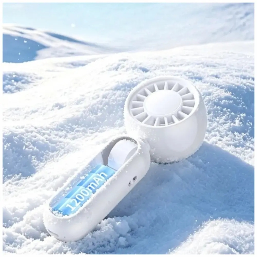 USAMS Saliekamais ZB365 1200mAh Rokas ventilators Zaļš – 4