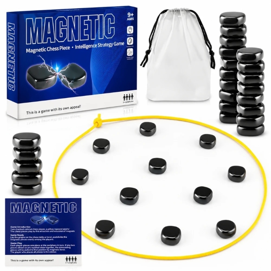 „Extralink Toys“ | Magnetiliste kivide strateegia lauamäng | 30 magnetit – 3