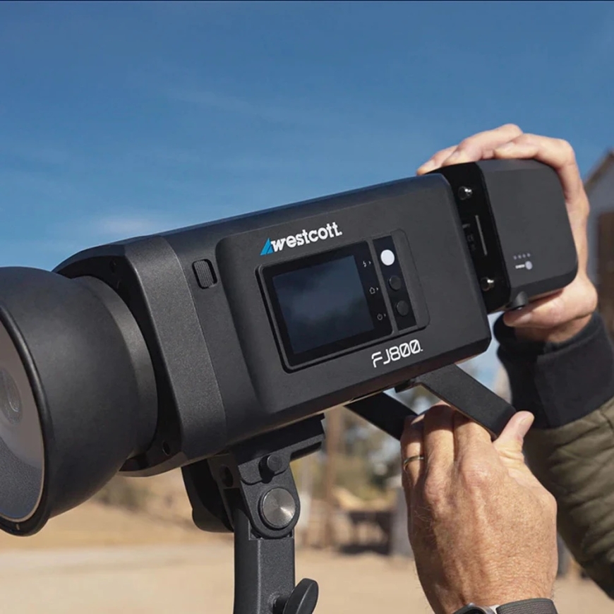 Salvesti aku - Westcott FJ ProMax AC/DC aku ja toiteadapter FJ800 ja FJ400 II strobode jaoks – 4