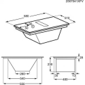 60 cm pločio indukcinė kaitlentė su integruotu gartraukiu Electrolux ECC63410CB