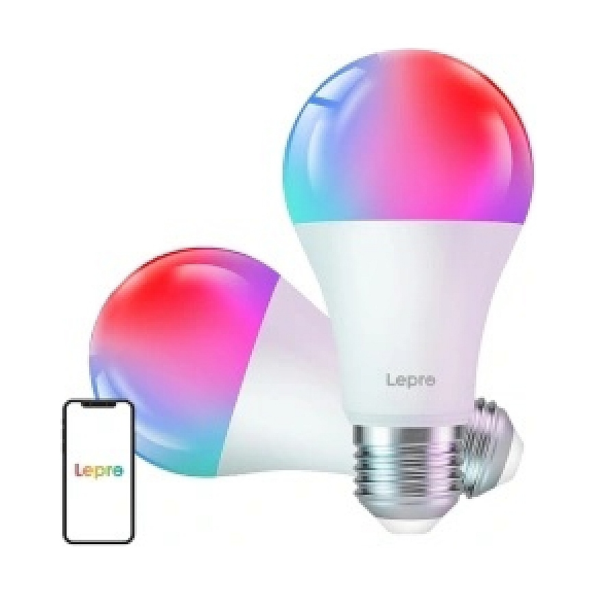 LEPRO B2-2 E27 Wi-Fi LED-lamppu, 1100 lm, 2-pack – 2