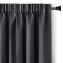 Curtain with Black PLEAT AmeliaHome 200 × 300 cm, Anthracite