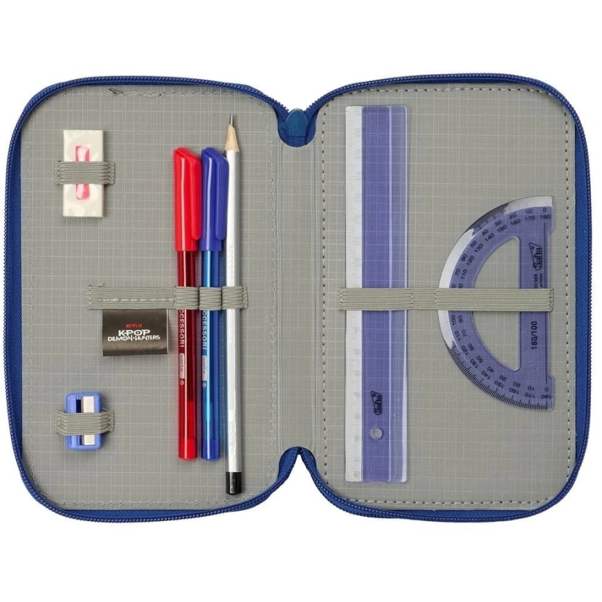Safta Kpop Demon Hunters Derpy triple pencil case 37pcs – 3