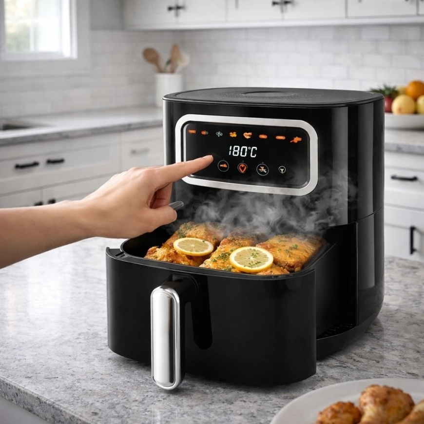 Frytkownica Elektrinė karšto oro gruzdintuvė CrispMaster 2400W – 4