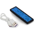 OEM Programmeeritav LED nimesilt 93 x 30 mm - USB teksti ekraan - sinine OEM Programmeeritav LED nimesilt 93 x 30 mm - USB teksti ekraan - sinine