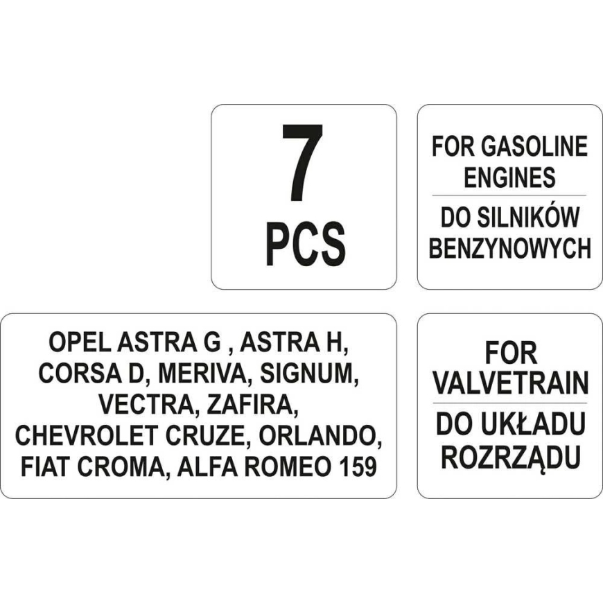 Yato Toya Sa Poland Variklio fiksavimo įrankių rinkinys | Opel 1.4-1.8 16V | 7 vnt. (YT-06005) – 4