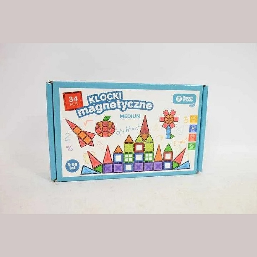 Anek Smily Play Konstruktoriaus magnetinės kaladėlės 34 dalių SmilyPlay SP85384 53846
