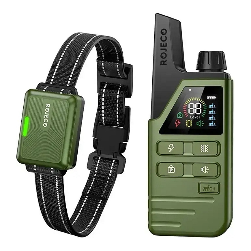Training collar Rojeco DOG800 (green)