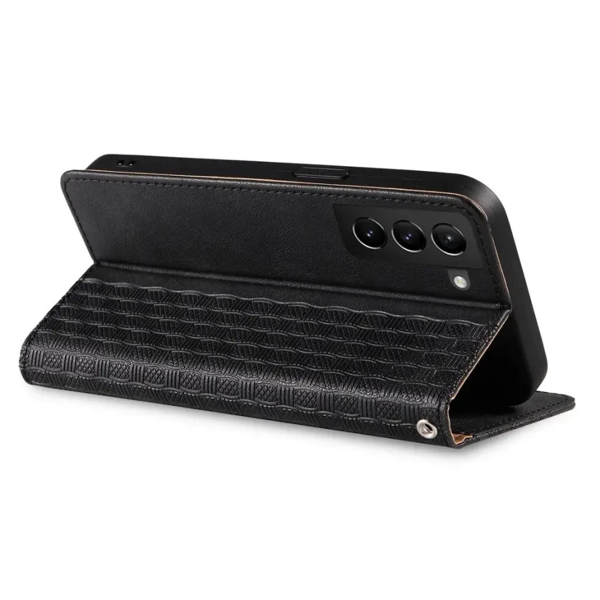 Magnet Strap raamatutüüpi telefoni ümbris Samsung Galaxy S22+ (S906) must