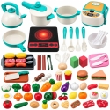 Lean Toys Vaikiškas virtuvės rinkinys su garsais, 90 dalių, 27,5 × 21 × 16 cm Lean Toys Vaikiškas virtuvės rinkinys su garsais, 90 dalių, 27,5 × 21 × 16 cm