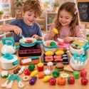 Lean Toys Vaikiškas virtuvės rinkinys su garsais, 90 dalių, 27,5 × 21 × 16 cm Lean Toys Vaikiškas virtuvės rinkinys su garsais, 90 dalių, 27,5 × 21 × 16 cm