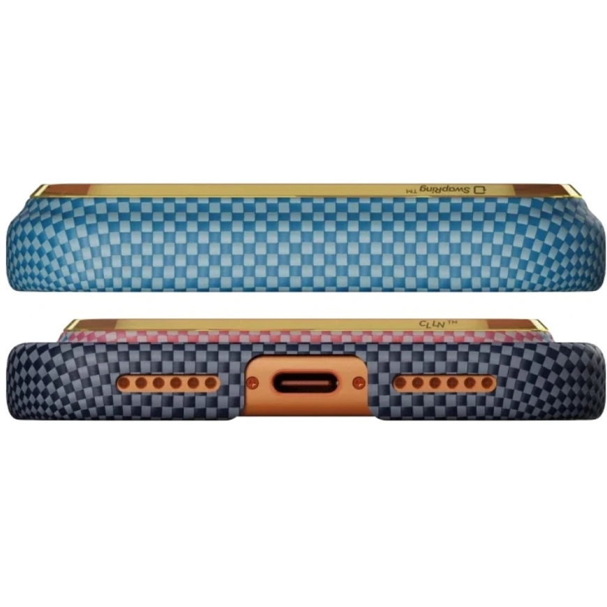 Dėklas PITAKA Edge Case California Dream 04, skirtas iPhone 17 Pro Max / 18 Pro Max, saulėlydžio spalvos – 3