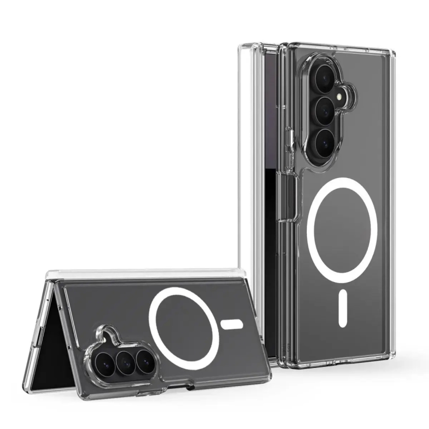 Dux Ducis Clin Mag telefono dėklas su MagSafe palaikymu Samsung Galaxy Z Fold 8 (F971) skaidrus