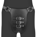 Ouch By Shots PU Leather Chastity Belt with Straps - Juodas Ouch By Shots PU Leather Chastity Belt with Straps - Juodas