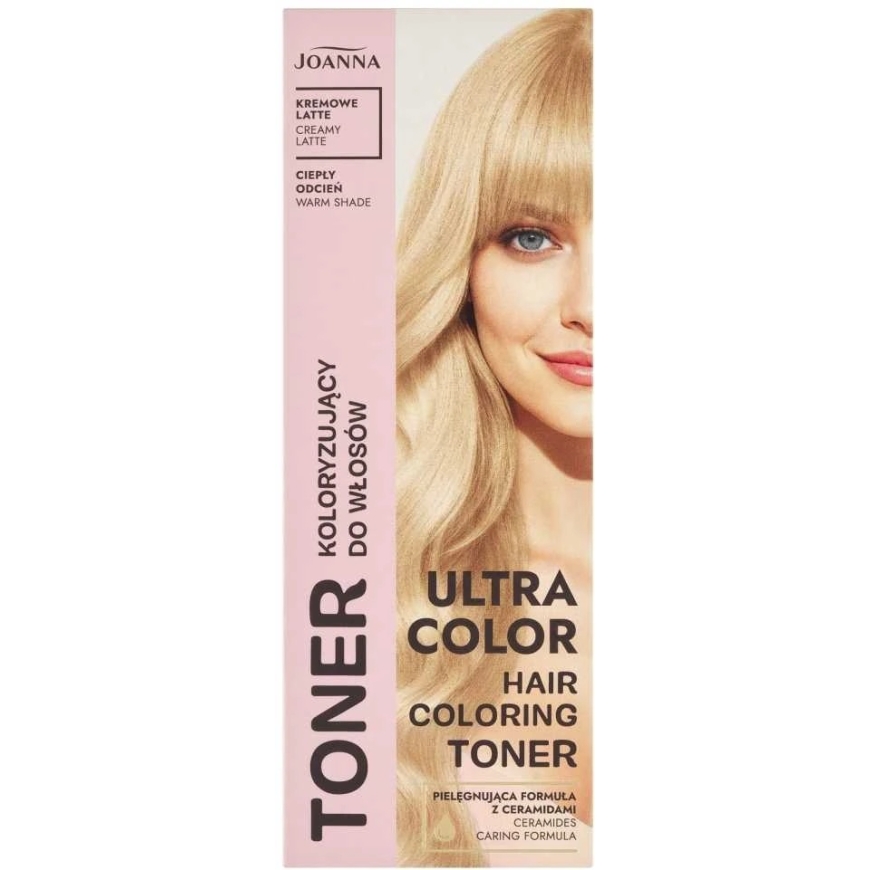 Joanna „Ultra Color“ plaukų dažų toneris, kreminė latte, 100 g – 2