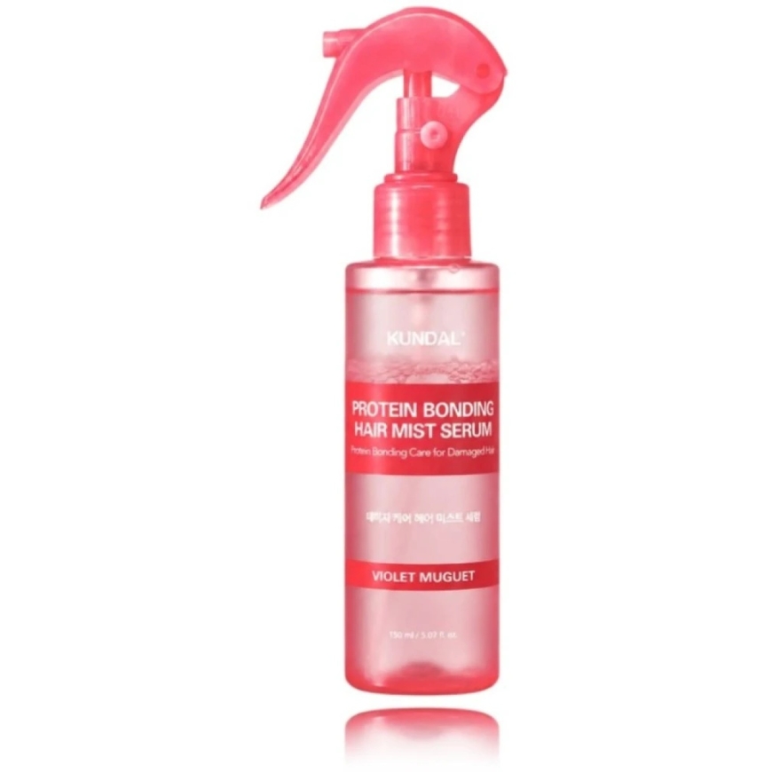 Kundal Protein Bonding Hair Mist Serum Violet Muguet dvifazė serumo dulksna pažeistiems plaukams, 150 ml
