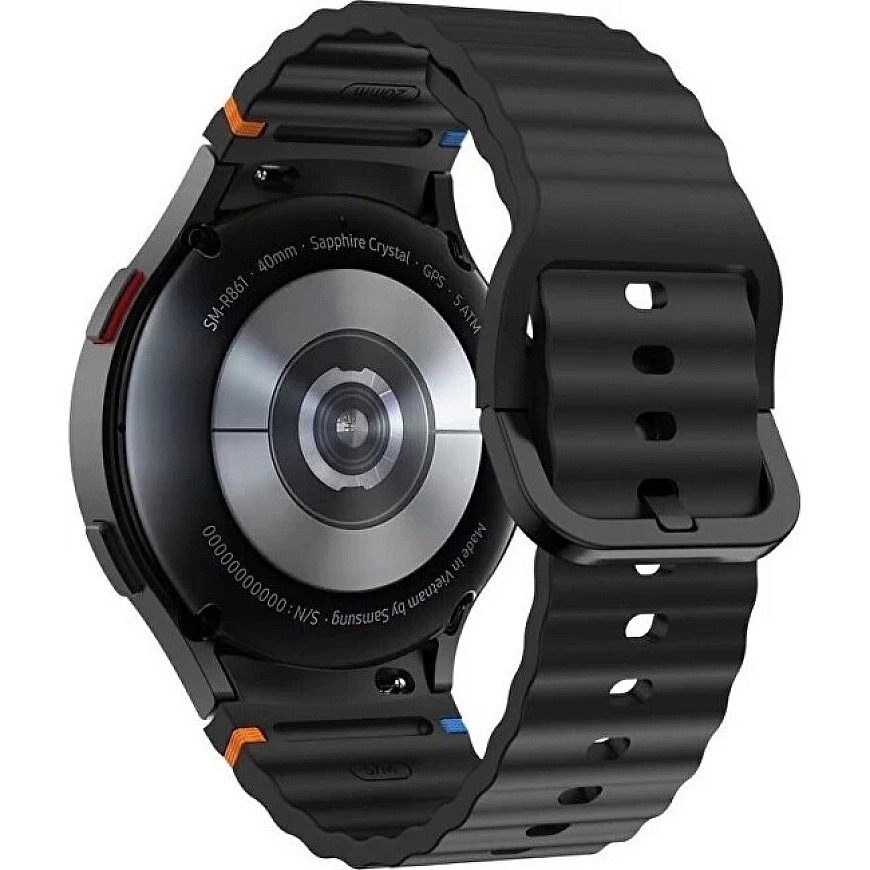4Wrist Silikoninis dirželis, skirtas „Samsung Galaxy Watch 7“ – juodas – 4