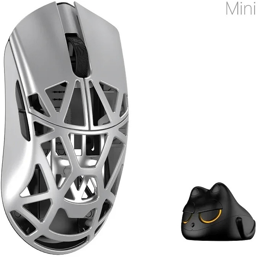 WLMouse Beast X Mini Pro Wireless Belaidė Žaidimų Pelė | Sidabrinis, Solid – 2