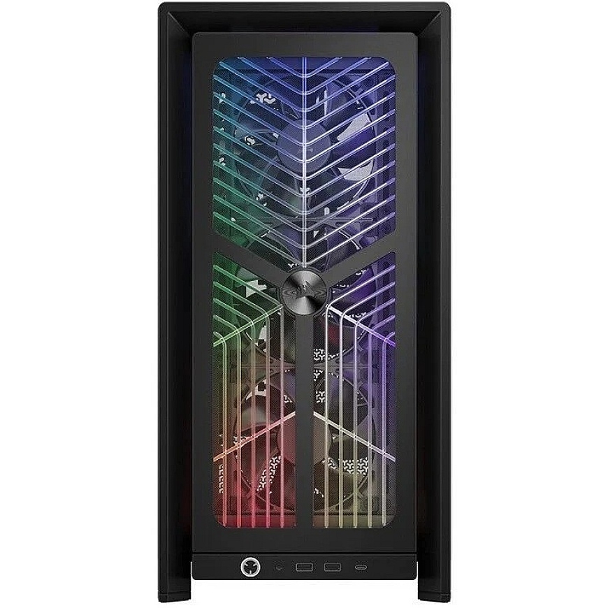 „Corsair FRAME 4000X RS“ kompiuterio korpusas, „Midi-Tower“, E-ATX - 4x RS120 ventiliatoriai, juodas