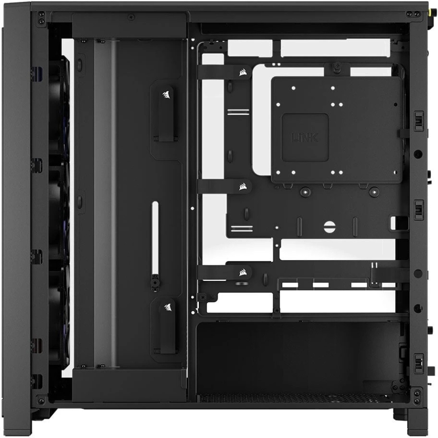 „Corsair FRAME 4000X RS“ kompiuterio korpusas, „Midi-Tower“, E-ATX - 4x RS120 ventiliatoriai, juodas – 5