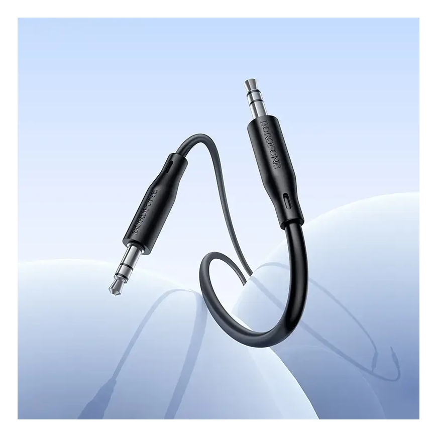 Borofone Cable AUX BL26 Standard - jack 3,5mm to jack 3,5mm - 1 metre black – 5