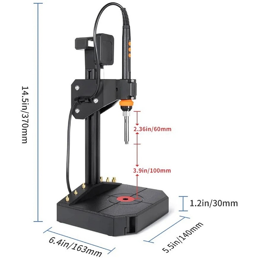Mintion Nutopress – srieginių įdėklų suvirinimo presas – įdėklai – 3D spausdinimui – 90 W – 5